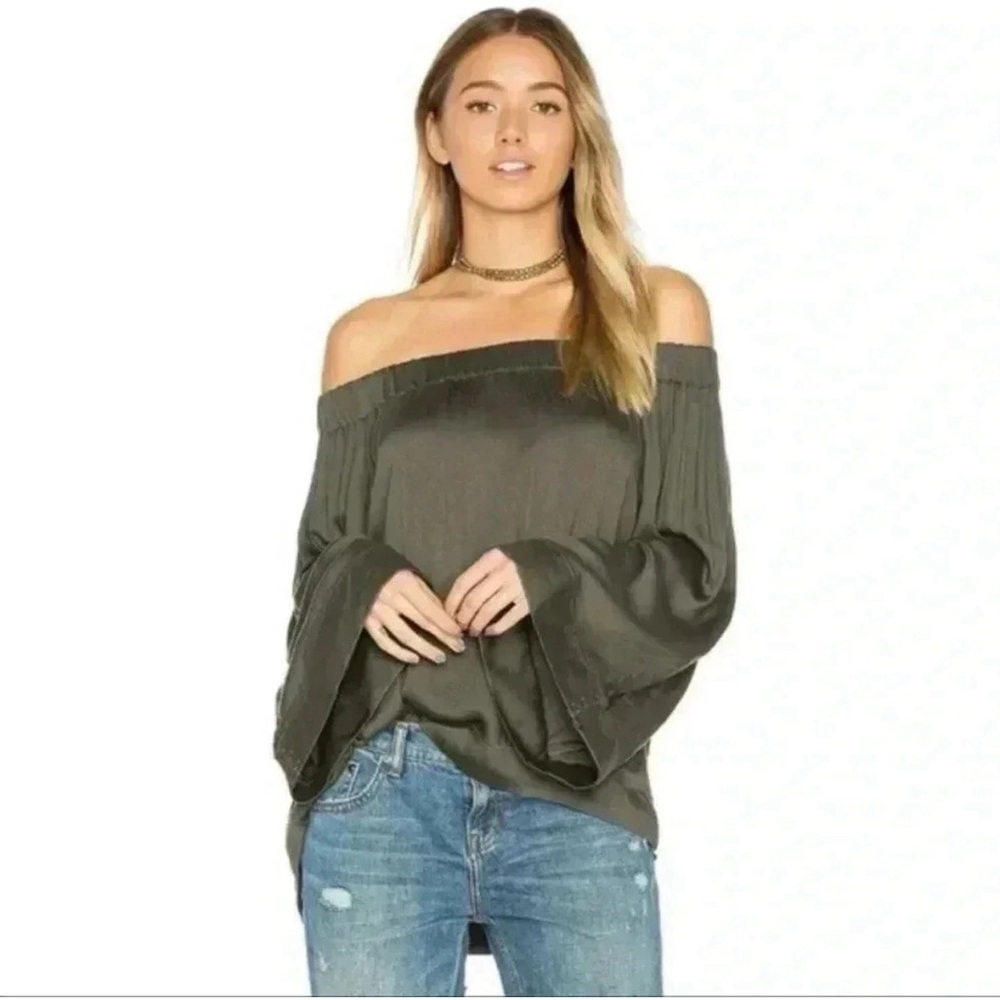 One Teaspoon The Boy Bowie Off Shoulder Top
